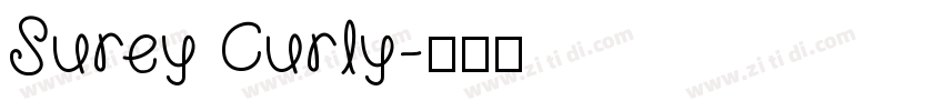 Surey Curly字体转换